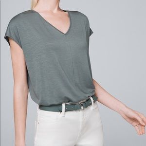 ISO: WHBM Jetsetter Tee in Wintergreen XS